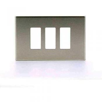 Placa 3 Agujeros Oro Aluminio Serie 8000 Vimar