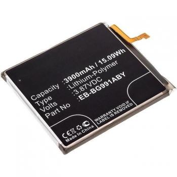Batería de repuesto CoreParts 15.09 Wh Li-Polymer 3.87 V 3900 mAh para Samsung Galaxy S21 5G, MBXMP-BA1434