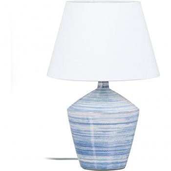 Lámpara de mesa Cerámica Azul y Blanca 40 W 220-240 V 30,5 x 30,5 x 44,5 cm