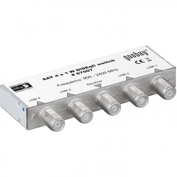 DiSEqC MANAX 2.0 interruptor 4 x 1 con cubierta protectora