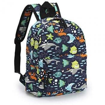 Zicac Mochilas Infantiles, Lona Bolsa Mochila Niño Mochila Bebe Guarderia Mochila Escolar con Animal para Niñas y Niños de 3 a 6 años de Edad
