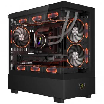Caja MicroATX Keep Out XC-301 Cristal Templado Negro ARGB 3 Ventiladores USB 2.0 y 3.0