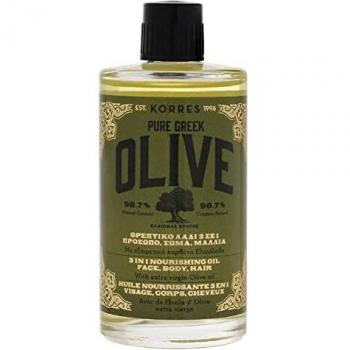KORRES 3-in-1 Nourishing Oil with Pure Greek Olive for Face, Body, and Hair - 100ml
