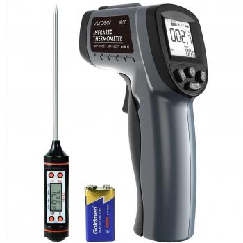 Infrared Thermometer, SURPEER IR5D Laser Thermometer Gun -50 ℃-550 ℃