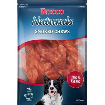 Rocco Naturals Smoked Beef Ears Dog Treats - 10 Pack