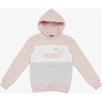 Sudadera Puma Essentials+ Colourblock Infantil Rosa Claro 9-10 Años