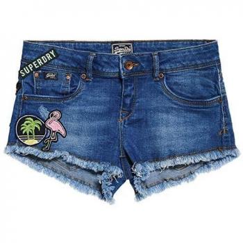 Superdry - Pantalón corto - para mujer azul 27