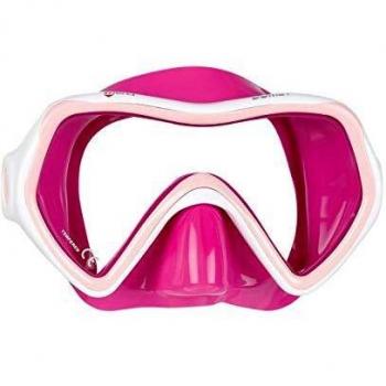 Mares 411059, máscara de Silicona Unisex Adulto, Unisex Adulto, 411059, Rosa Bianco Pin, Talla única