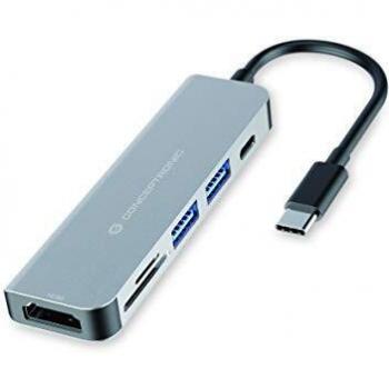 Conceptronic DONN02G hub de interfaz USB 3.2 Gen 1