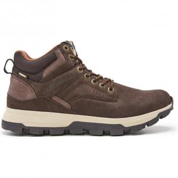 Botas de hombre Lois 64286 en sintético marrón con cierre de cordón y logo en lengüeta