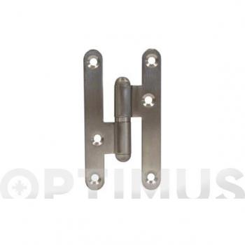 Manilla de puerta ola de zamak/aluminio con roseta (juego) en acabado dorado mate