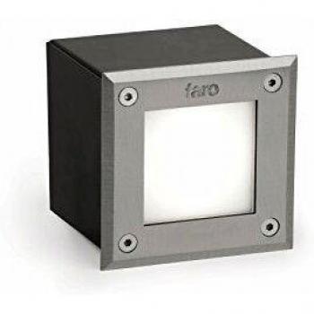 Foco de suelo LED empotrado de acero inoxidable - 18 luces, 9 cm