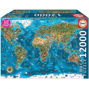 Educa Borrás Maravillas del Mundo Puzzle Gigante de 12000 Piezas