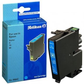 Cartucho de Tinta Compatible Pelikan E35 17 ml Cian para Epson Stylus C70, C80