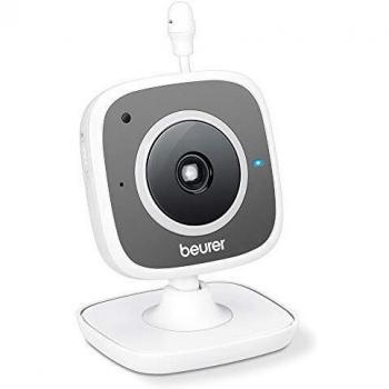 Beurer BY88 - Vigilabebés, compatible con App Carecam, color blanco y gris
