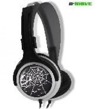 BG BE THE GAME B-Move Eighty Spiderweb - Auriculares de Diadema Cerrados con micrófono