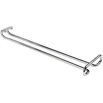 EMUCA Soporte para Copas Colgante, Porta Copas para Mueble, Bar o estantería de Acero Cromado