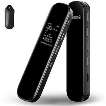 16G Grabadora de Voz Digital Portátil, HD Grabador Sonido con Reproductor MP3, Micrófono Incorporado Externo, Reducción de Ruido, Baterías Recargables para Reuniones, Entrevistas, Lecciones
