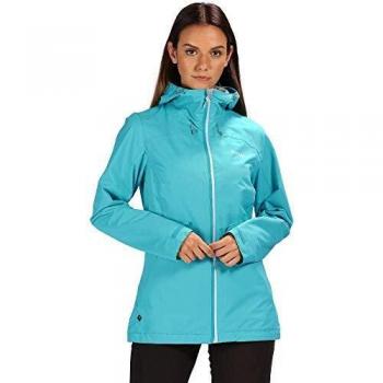 Regatta Hamara II Waterproof and Breathable Mesh Lined Hooded Outdoor Active Chaqueta, Mujer, Ceramic, 12