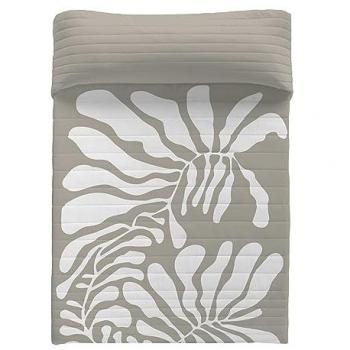 Colcha Bouti Estampada Naturals - Tejido Microfibra 100% Poliéster Extra Suave con Relleno 100% Poliéster - Fabricado en España - Modelos Florales para Cama de