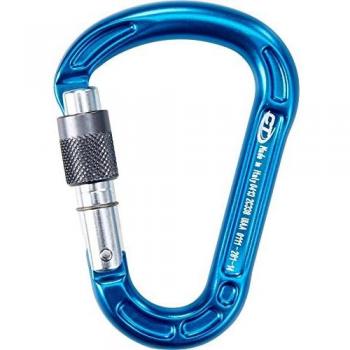Climbing Technology Concept SG - Mosquetón de Escalada con Seguro, Color Azul