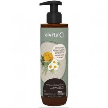 Alvita Champú 2 en 1 Complejo de Extractos Vegetales 400ml