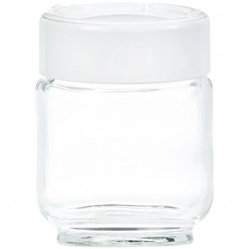 Moulinex A14A0 - Tarro para yogurt casero, libre de BPA, apto para lavavajillas, 160 ml, 7 unidades, vidrio, blanco/transparente