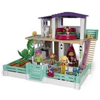 Mymy City- Holiday House, Casita de muñecas amueblada, para niños y niñas a partir de 3 años,