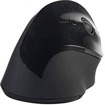 Ratón Vertical Inalámbrico Ergonomico BakkerElkhuizen PRF para Diestros, 1600 DPI, Alcance de hasta 20m, 5 Botones, Color Negro