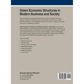 Estructuras Económicas Verdes en Negocios Modernos y Sociedad (Avances en Finanzas, Contabilidad y Economía) - Tapa Dura