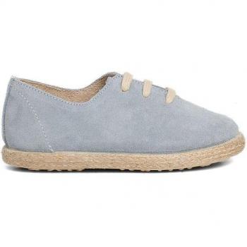Zapatillas de Serraje y Yute para Niños con Cordones - Pisamonas