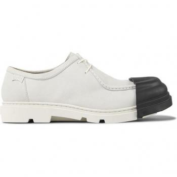 CAMPER Junction - Men's Formal White Smooth Leather Shoes
