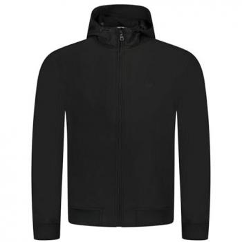 Lyle & Scott Men's Black Tonal Eagle Fleece Back Softshell Jacket - Size Large