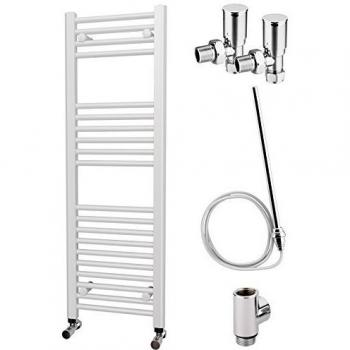 Combustible Dual estándar blanco toallero recto 1200 mm x 400 mm