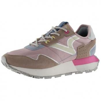 Zapatillas Deportivas Victoria 1985 para Mujer de Nylon con Piezas de Serraje y Suela Dentada Rosa EU 38