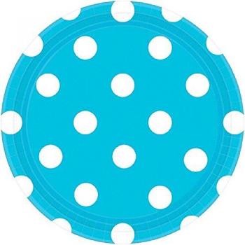 Amscan International – 541537 – 54 Placa de papel de lunares 18 cm