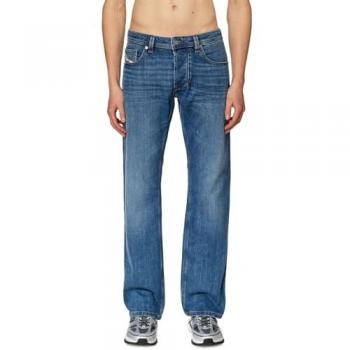 Diesel 1985 Larkee Men's Regular Straight Stretch Jeans - Mid Blue - Size 34W x 32L