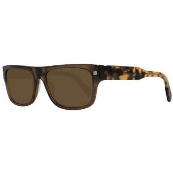 Ermenegildo Zegna Brown Rectangle Sunglasses EZ0088 5651J with UV Protection for Men