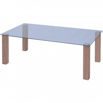 vidaXL Mesa de Centro de Cristal Dimensiones120x60x43 cm Color Transparente