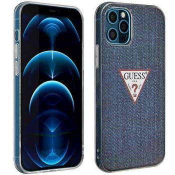 Funda Licencia Guess Jeans para iPhone 12 Pro Max - Dark Jeans Collection, compatible con iPhone 12 Pro Max (6.7 pulgadas), diseño elegante y moderno, protección contra golpes y caídas, acceso a todos los puertos