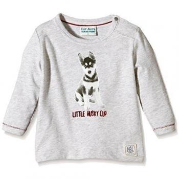 Sanetta 113504-Camiseta manga larga Bebé-Niños,    Gris