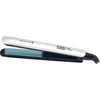 Plancha de Pelo Remington Shine Therapy con Aceite de Argán Marroquí - Negra y Plateada
