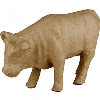 Vaca de cerámica, 15 cm de altura, 23 cm de longitud, 1 pieza