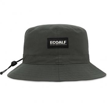 Gorro de estilo fisher con cordón ajustable en color kaki - ECOALF