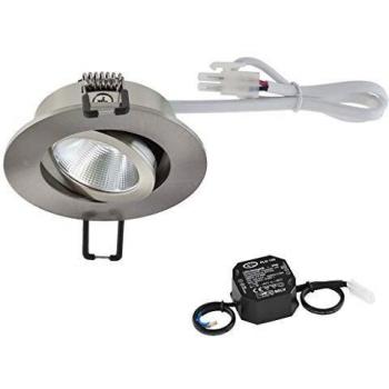 EVN PC20 Recessed Lamp Round Dimmer 3000K Steel