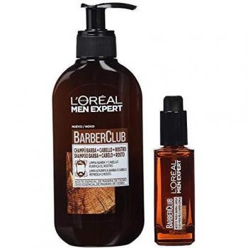 L'Oréal Paris Men Expert Kit Barber Club, Champú 3 en 1 y Aceite para barba