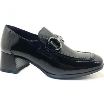 Mocasines de Tacón para Mujer Desiree Dara 2 Color Charol Negro