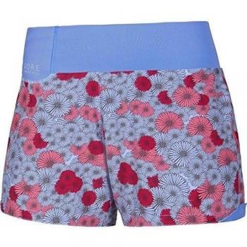 GORE RUNNING WEAR Sunlight Lady Print - Pantalón Corto para Mujer, Color Blanco/Azul, Talla 34