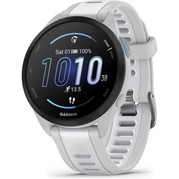 Garmin Forerunner 165 GPS Smartwatch - Size: One Size, Mist Grey, 43 mm, Silver/Grey/White