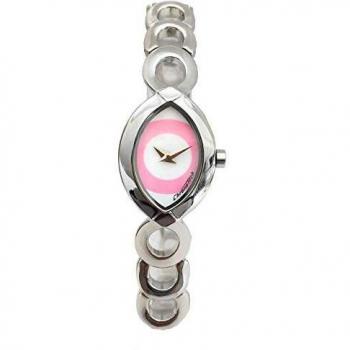 Chronotech Women's Quartz Watch CT7313S-01M (17mm) with Transparent Dial and Stainless Steel Strap